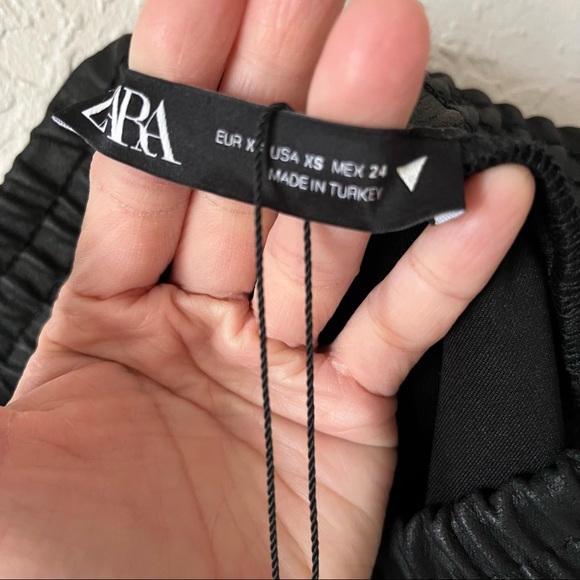 NWT Zara Balloon Jogger Pants Black XS - Picture 6 of 7